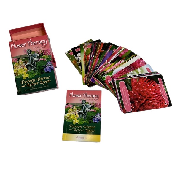 Doreen Virtue Flower Therapy 44-Card Deck And Guidebook - Picture 1 of 8